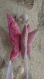 Papillon rose en tissu à suspendre