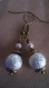 Boucles d'oreilles fantaisies perles diamantées - idée cadeaux