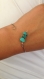 Bracelet jonc argent turquoise