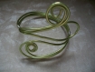 Bracelet fils aluminium vert