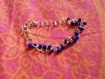 Bracelet perles bleu artisanal
