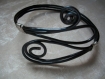 Bracelet noir fil d'aluminium