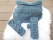 Snood large tricoté main, écharpe circulaire tricoté, snood femme 