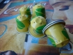 Bague ovale réalisée avec des capsules de café nespresso jaune et verte