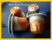 Collier réalisé avec des capsules de café l'or orange