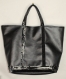 Vanessa bruno style sac cabas suédine marine, paillettes gris argenté