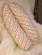 Coussin d'allaitement microbilles en coton imprimé flamants roses colorés