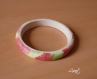 Bracelet jonc multicolore en pâte polymère 