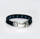 Bracelet alaya noir bleu turquoise