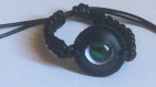Bracelet cuir noir oeil 