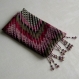 Foulard & perles ref. 014 - motif zigzag