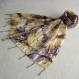 Foulard & perles ref. 058 - motif ailes de papillon