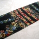 Foulard & perles ref. 067* - motif fleuri