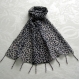 Foulard & perles ref. 125 - motif léopard