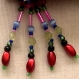 Foulard & perles ref. 160* - motif fleuri