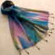 Foulard & perles ref. 155 - motif arc en ciel