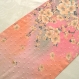 Foulard & perles ref. 168* - motif fleuri pastel