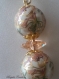 Boucles d'oreilles en perles japonaises tensha, cristal swarovski, 12 mm de diamètre, vert clair, or, rose saumon, rondelle cristal 10 mm,