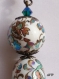 Boucles d'oreilles en perles japonaises tensha et cristal autrichien,supports bronze,perles olives de 18 mm de hauteur,