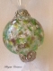 Boucles d'oreilles en perles de verre de murano authentiques, collection primavera, cristal swarovski, rondes de 16 mm de diamètre,