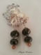 Boucles d'oreilles perles de verre artisanales 