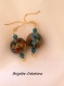 Boucles d'oreilles en perles de verre artisanales 