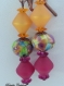 Boucles d'oreilles en perles de verre artisanales 