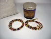 Collier multicolore en perles d'agate