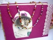 Collier multicolore en perles d'agate