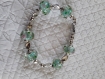 Br219 bracelet en métal argenté et perles imitation pandora