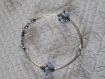 Br217 bracelet en métal argenté et perles imitation pandora