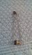 Br244- bracelet en acier inoxydable et perle poisson en métal argenté