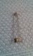 Br245- bracelet en acier inoxydable et perle poisson en métal argenté