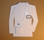 Carte de remerciement à un docteur personnalisable en forme de blouse vêtement pour médecin