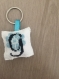 Porte clés lettre g turquoise
