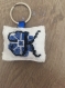 Porte clés lettre k bleu