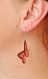 Orange butterfly earrings butterfly wings statement earrings birthday gift for her christmas gift for girlfriend fairy earrings boho jewelry