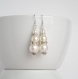 Bridesmaid earrings ivory pearl earrings bridal pearl earrings bridesmaid jewelry drop pearl earrings ivory wedding  party earrings gift