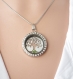 Birthstone family tree necklace personalized locket mothers day family necklace grandmother locket floating locket christmas gift for mom