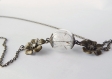 Dandelion seeds necklace real dandelion seeds encased dandelion necklace antique style necklace bronze terrarium  jewelry  mother's day gift