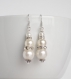 Ivory pearl earrings bridal pearl drop earrings wedding pearl earrings wedding jewelry white pearl dangle earrings classic pearl jewellery