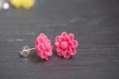Stud earring set pink flower earrings stud set tiny stud earrings post earring flower girl earrings stud flower earrings children gift mom