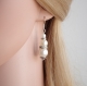 Bridesmaid earrings ivory pearl earrings bridal pearl earrings bridesmaid jewelry drop pearl earrings ivory wedding  party earrings gift