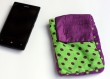 Pochette pour téléphone portable - violet/pois violet