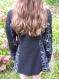 Veste laine - noire - 12 ans 