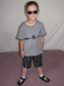 Pyjama - gris- garçon - 8 ans 