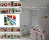 Cadre mural déco chambre bébé - tons multicolores- cadeau de naissance original