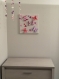 Deco chambre enfant, cadre papillons 3d, rose lila beige, personnalisé