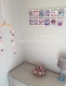 Décoration murale chambre bebe, rose lila mauve, hiboux ,chouettes  oiseaux, cadeau anniversaire original