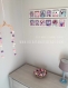 Top decoration chambre bébé fille, ton gris rose, cadeau de naissance original, personnalisé